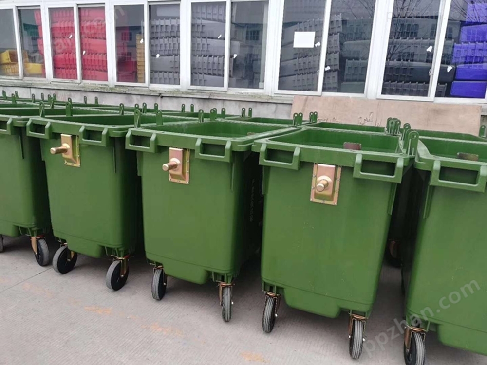 公共场所环保塑料垃圾桶分类收纳箱