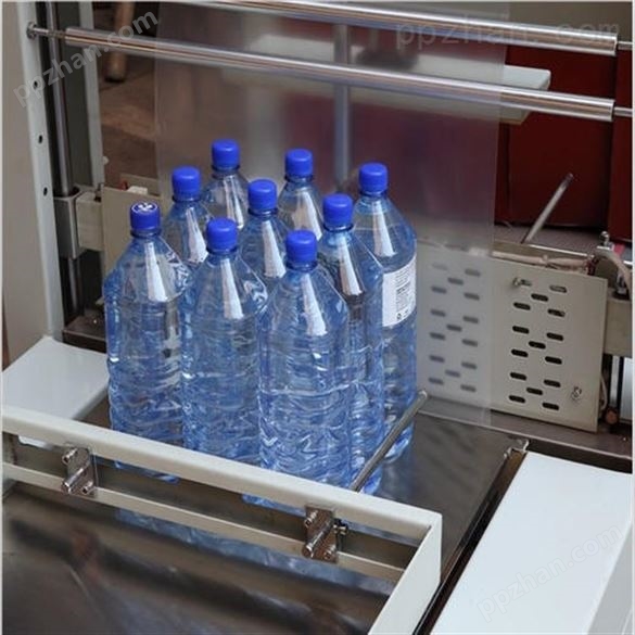 凯杰L450连续式无限长封切机 玻璃水薄膜收紧包装机 pe膜袖口式塑封套膜机