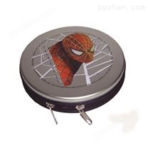 蜘蛛侠动漫光盘拉链CD盒 卡通光碟包装铁盒