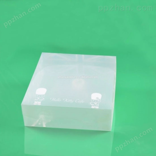 一次性白色透明方形塑料折叠盒